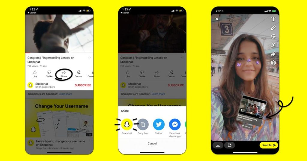 Snapchat sekarang memungkinkan Anda berbagi video YouTube sebagai stiker dalam waktu singkat