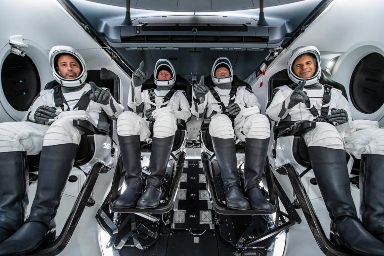 Axiom Ax-1 Crew in SpaceX Dragon