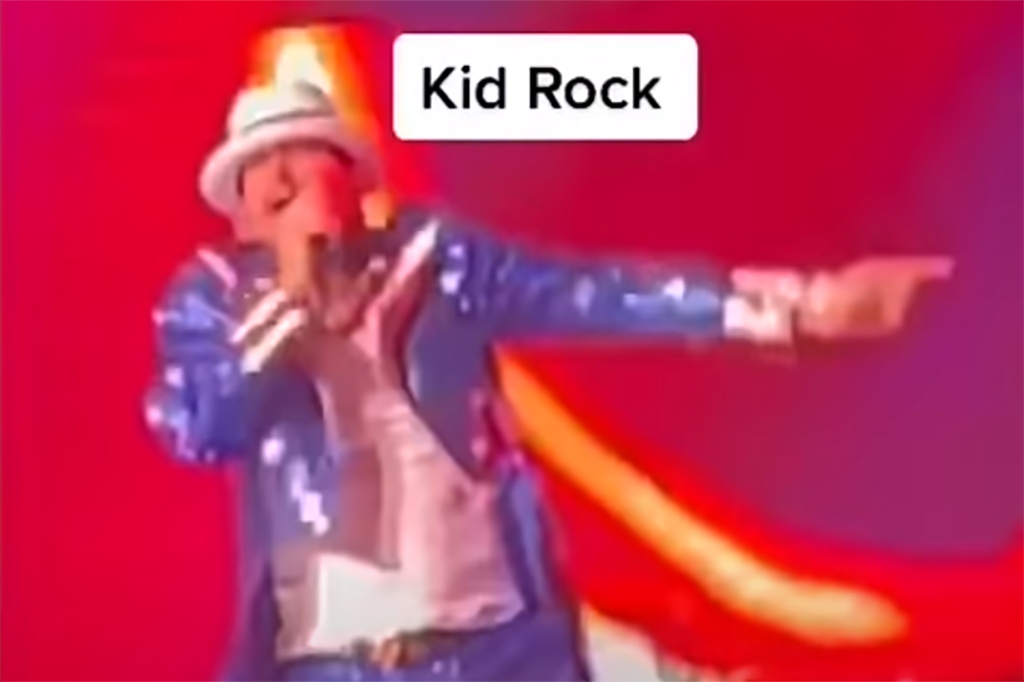 Kid Rock memulai konsernya di Evansville, Indiana, dengan sebuah lagu yang mengancam Presiden Joe Biden.