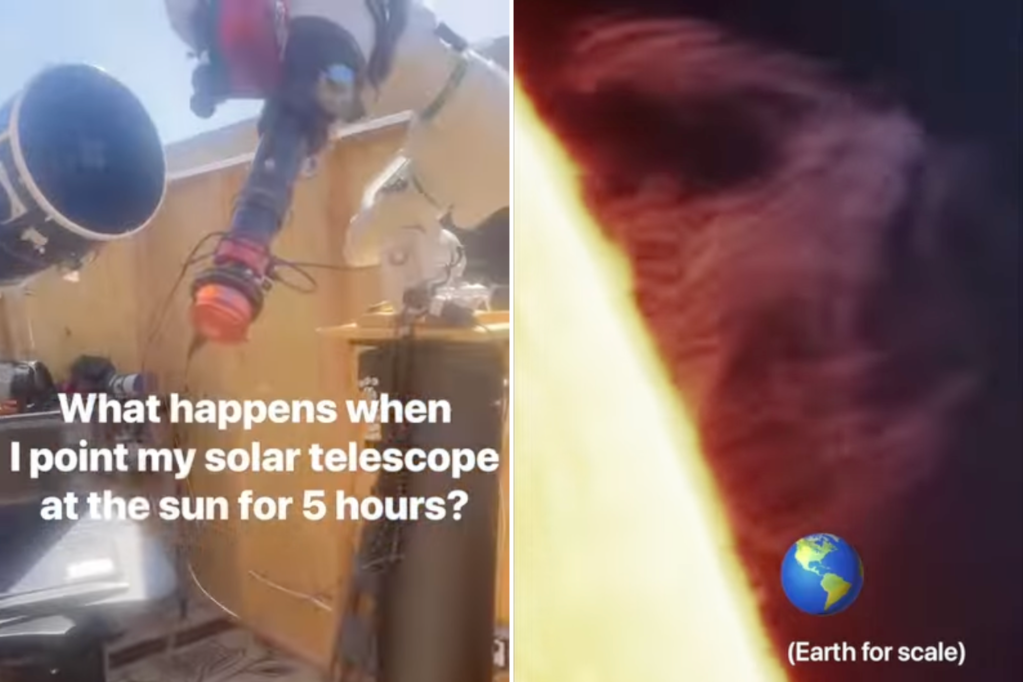 Fotografer menangkap video close-up matahari selama 5 jam