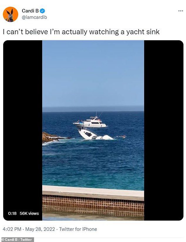 Mengejutkan: Rapper berusia 29 tahun turun ke media sosial untuk membagikan video kapal pesiar yang tenggelam di depannya secara real time