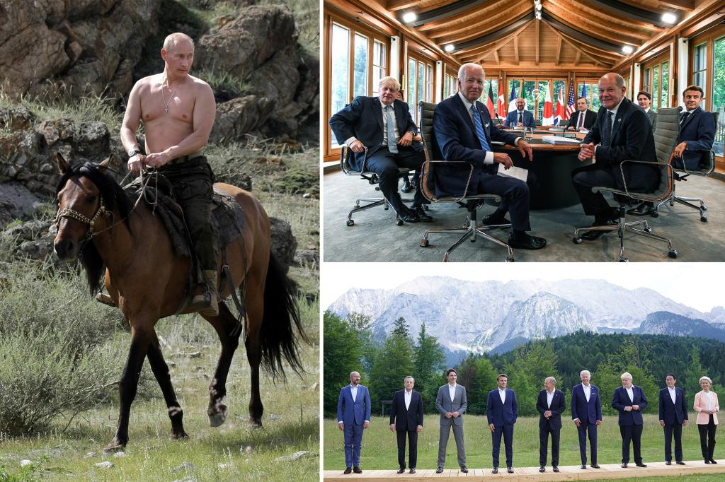 Pemimpin G7 mengejek Vladimir Putin atas gambar menunggang kuda tanpa baju