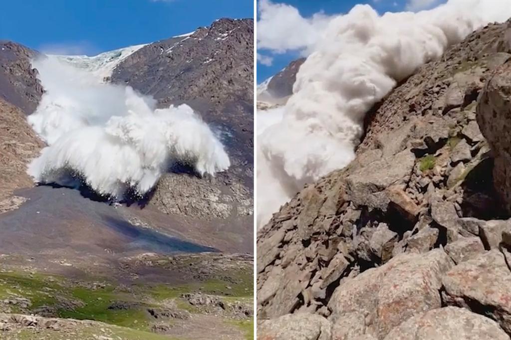 Video tersebut menangkap fotografer yang luar biasa dari longsoran salju besar