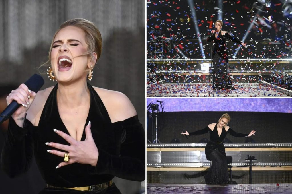 Adele menangis saat tampil di BST Hyde Park di London