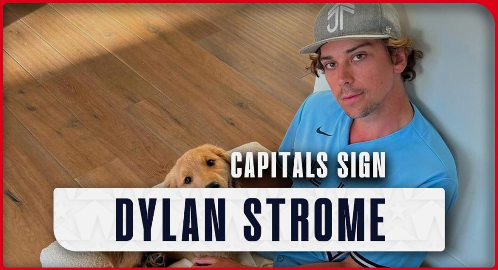 Capitals menandatangani posisi lini kedua Dylan Strom dengan kontrak satu tahun senilai $3,5 juta