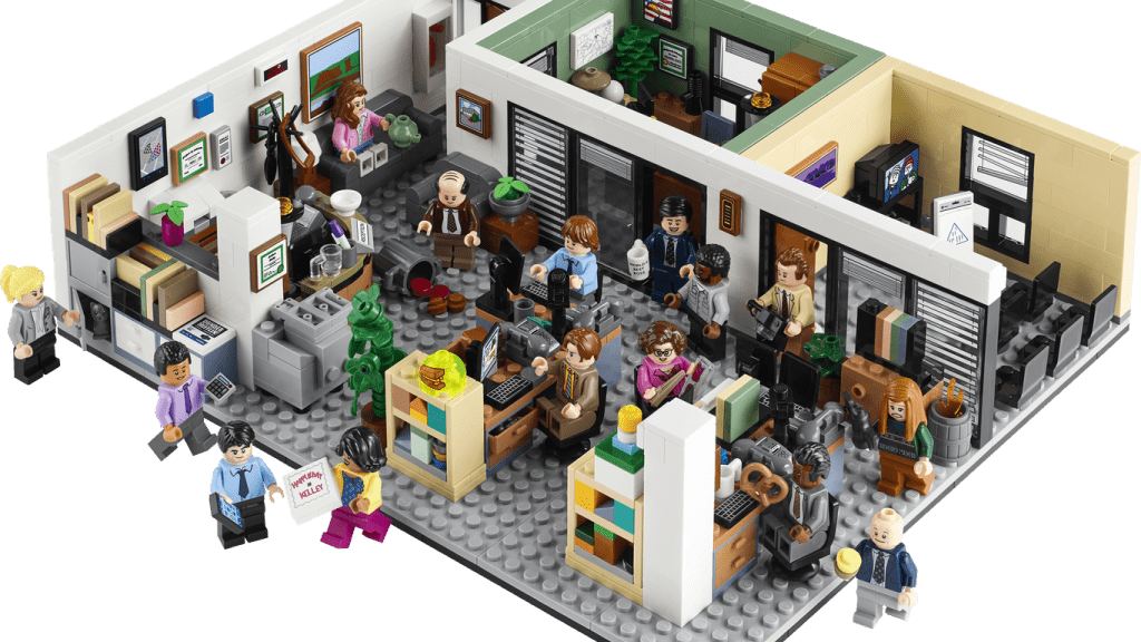 Lego menciptakan kembali cabang Dunder Mifflin Scranton kantor