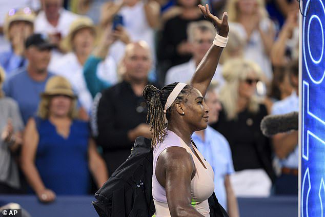 Itu adalah perpisahan singkat dengan Serena Williams di Cincinnati setelah Emma Raducano mengalahkannya