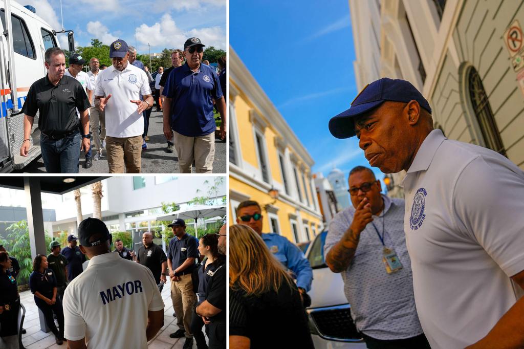 Walikota Adams terbang ke Puerto Rico untuk membantu menghantam pulau yang dilanda badai