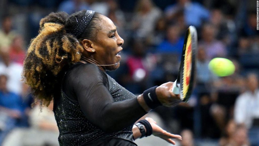 Serena Williams berlaga di pertandingan tunggal AS Terbuka dengan mengalahkan petenis nomor dua dunia Annette Kontaveit