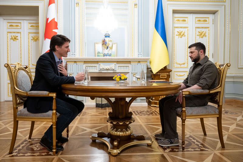 Zelensky dari Ukraina mengatakan dia meminta Trudeau Kanada untuk membantu membersihkan ranjau darat