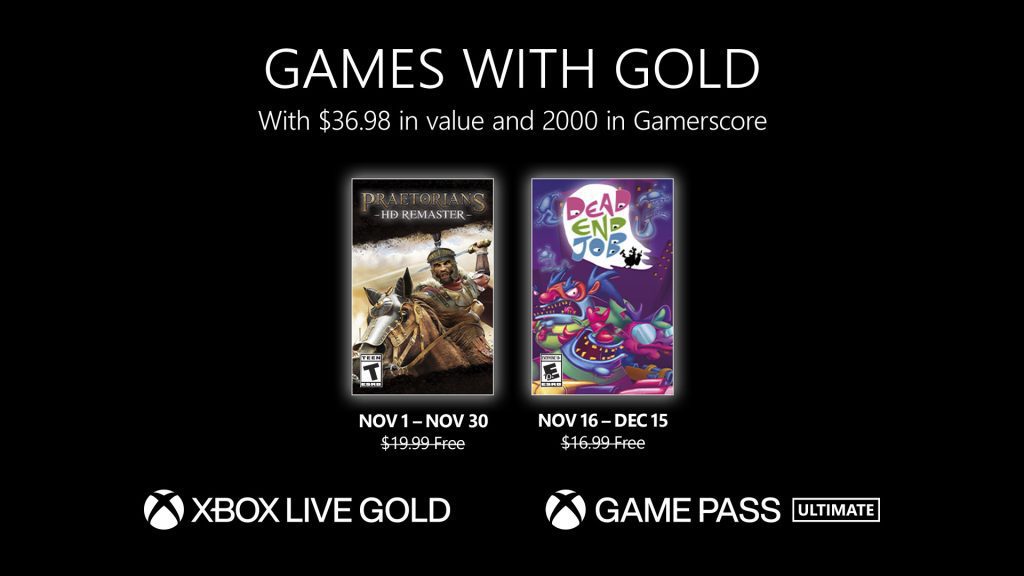 Game Xbox Live Gold Gratis diumumkan untuk November 2022