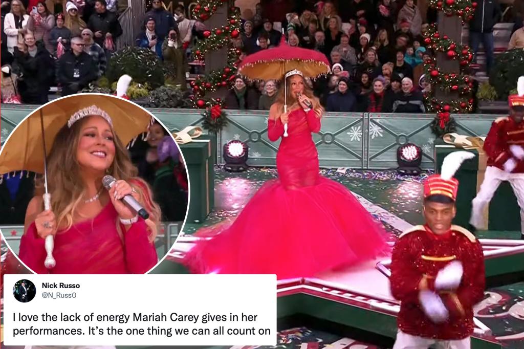 Mariah Carey tampil di Macy's Parade - dan reaksi Internet sangat lucu